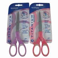 WESTCOTT 7寸特制镀钛金属直柄双色剪刀套装 15140