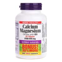 伟博Webber Naturals钙镁和维生素D复合片240g/瓶