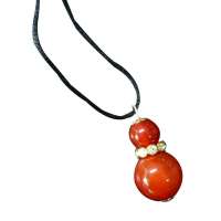 希拉图红玛瑙葫芦吊坠葫芦