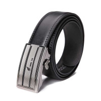pouch kan商务男士牛皮自动皮带A231039黑色