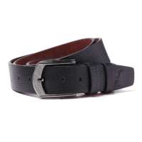 pouch kan时尚男士牛皮针扣皮带N2150064黑色