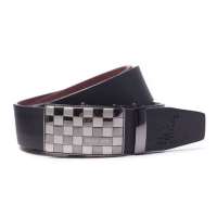 pouch kan商务男士牛皮自动扣皮带A2150072黑色