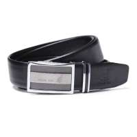 pouch kan商务男士牛皮自动扣皮带A2150024黑色