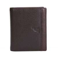 pouch kan商务男士牛皮钱包Q21220028咖啡色