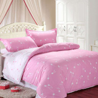 红瑞典雅高支斜纹四件套 美妙音符(200*230)