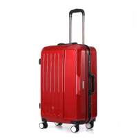 aircross女款红色条纹铝框拉杆箱 24寸A56001-24