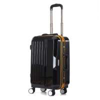 aircross女款黑色条纹铝框拉杆箱 20寸A56005-20