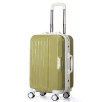 aircross女款绿色条纹铝框拉杆箱 24寸A56004-24