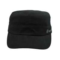 THANTRUE 真享 韩版潮流平顶帽子 天帅气军帽 男女情侣纯棉鸭舌帽 J060 黑色