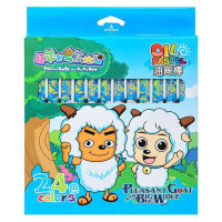 广博(GuangBo) XYY4701 喜羊羊组合文具油画棒24色 蓝色 1盒装