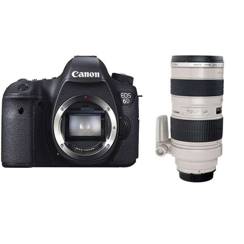 佳能(Canon)EOS 6D 单反套机(EF 70-200mm f/2.8L IS II USM 镜头)全画幅专业级