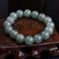 翡丽翠 天然A货翡翠油青手链