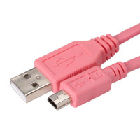yellowknife黄刀JD120迷你USB数据线下载/充电线1.5米粉色