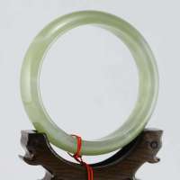 玖品缘新疆和田玉青白玉手镯58.7# 带鉴定证书