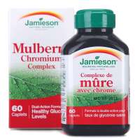 健美生牌Jamieson桑葚提取物与铬浓缩复合片(胰健)1300mg*60片