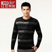 红豆男装商务休闲条纹羊毛衫ZMDB901