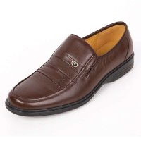 万里真皮牛皮男士商务休闲鞋Q1107