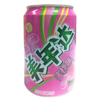 美年达蜜桃味330ML听装