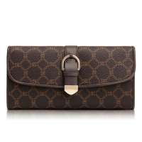 斯提亚(stiya)时尚女包欧美长款风格钱包YU80025-01D深啡