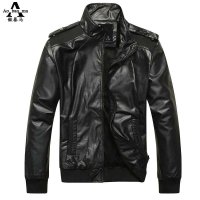 傲暴马韩版休闲男士皮衣薄款PU皮皮衣G1283