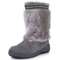 ST.CHIC琪珂 都市时尚牛反毛+兔毛女士中靴A22F39003M