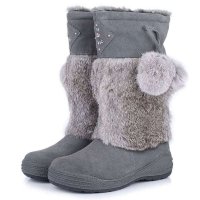 ST.CHIC琪珂 都市时尚牛反毛+兔毛女士中靴A22F39103M