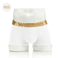wantdo 男士内裤 莱卡精梳纯棉 平角裤U凸运动吸汗透气 BC003