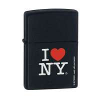ZIPPO打火机 24798我爱纽约黑哑漆打火机