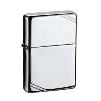 ZIPPO打火机 260镀鉻古典切角镜面打火机