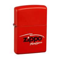 zippo打火机 304红哑漆赛车打火机