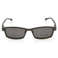 近视眼镜架双用眼镜近视镜FB6028 镜架枪/插片灰绿