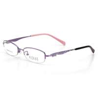 亿超眼镜架半框金属合金镜架女款FB6004 紫色