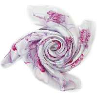 丝界(SIGI)春之魅   2013秋冬新款100%桑蚕丝围巾 长款银丝印花防晒丝巾 空调披肩围巾 7号色