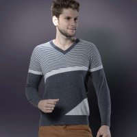 墨漓男式羊绒衫6114