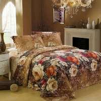 羽之澜全棉磨毛床品四件套古都新秀1.5米