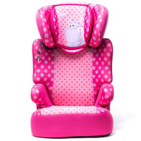 法国原装进口 naonii诺尼亚汽车儿童安全座椅 雅典娜 3岁-12岁 不带ISOFIX接口 粉色河马