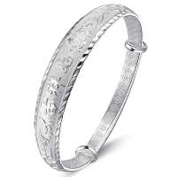 跃进珠宝-千足银手镯送礼佳品 吉祥如意