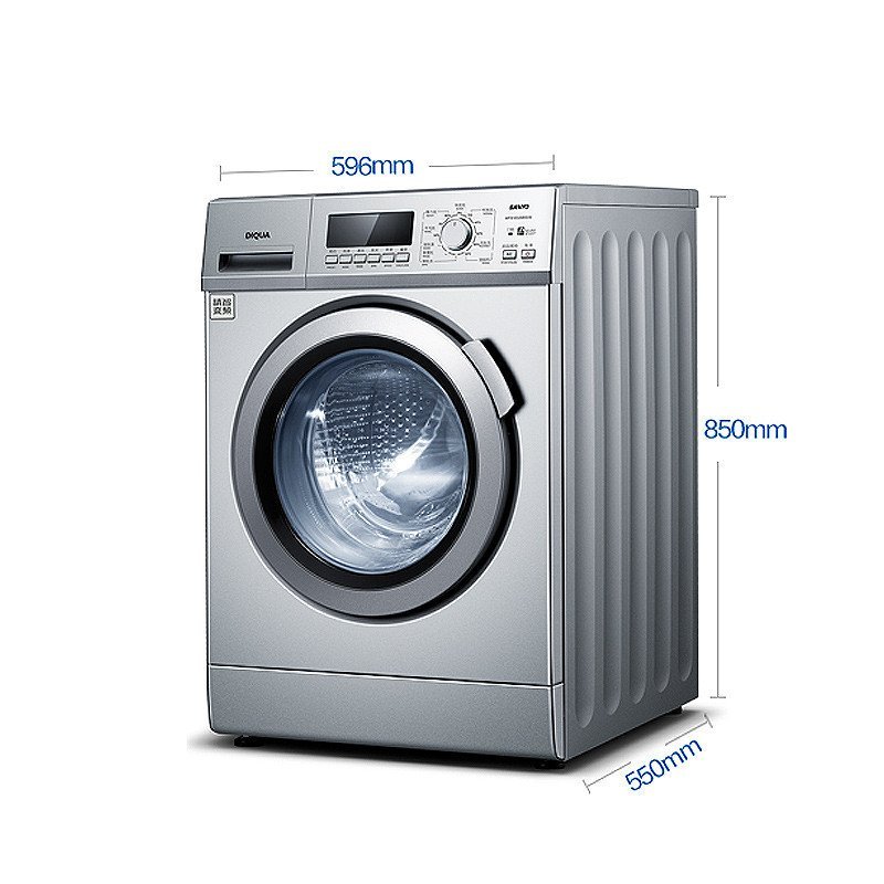 三洋(SANYO)DG-F8026BS 8公斤 全自动变频滚筒洗衣机(银灰色)