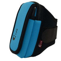 CFX 1501XL蓝色4.8寸三星I9300/s4臂袋 跑步运动双层防震手机臂包 绑带标准款