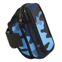 CFX 1501XL迷彩蓝4.8寸三星I9300/s4臂袋 跑步运动双层防震手机臂包 绑带标准款