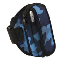 CFX 1501XL-S迷彩蓝4.8寸三星I9300/s4臂袋 跑步运动双层防震手机臂包 绑带减短款