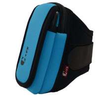 CFX 1501XL-L蓝色4.8寸三星I9300/s4臂袋 跑步运动双层防震手机臂包 绑带加长款