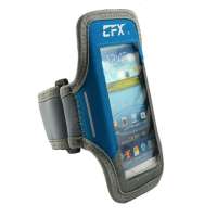 CFX 1503L蓝配灰 外部可触控三星i9300/s4运动臂袋 跑步运动手机臂包