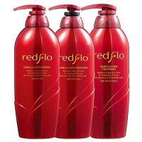 Somang红花牌山茶籽洗护组合套(洗发水750ml+护发素750ml+发膜500ml)