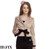 IDF依迪菲女士 2012新款秒杀时尚系带翻领休闲外套FWD007C