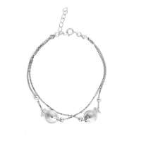 禾场尚腾 纯银 接吻鱼手链