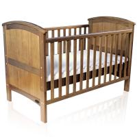 Belopo贝乐堡 摩羯 进口松木实木婴儿床 童床 可用到10岁 茶青色