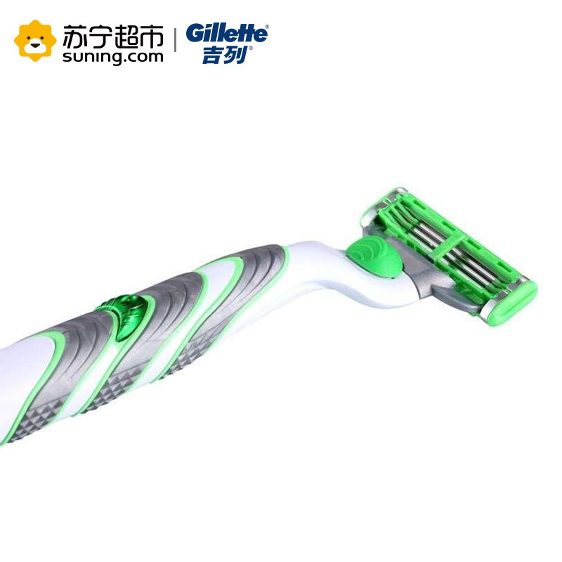 吉列(GILLETTE)锋速3敏锐动力剃须刀刀架(含1刀头) 宝洁出品