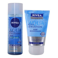 NIVEA妮维雅凝水活采醒肤水200ml送凝水活采泡沫洁面乳100g