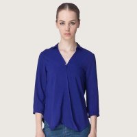 RESA 女装 秋装新款精品雪纺可变袖九分袖衬衫SL3038